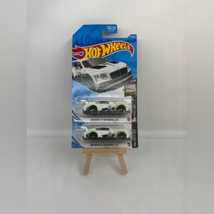 Hot Wheels 2018 Bentley Continental GT3 Mainline Set of 2 Ships Same Day